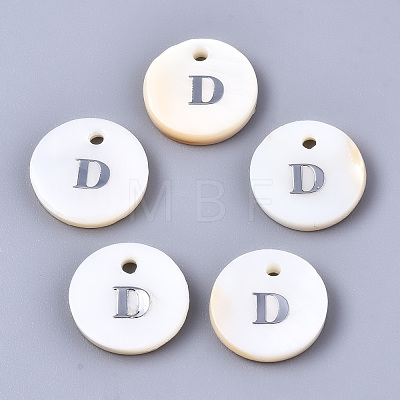 Natural Freshwater Shell Pendants SHEL-Q018-01A-D-P-1