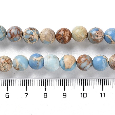 Dyed Natural Regalite/Imperial Jasper/Sea Sediment Jasper Beads Strands G-B124-C01-03-1