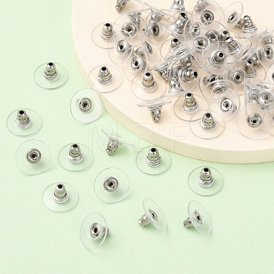 304 Stainless Steel Bullet Clutch Earring Backs X-STAS-Q189-02-1