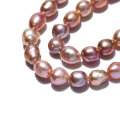 Natural Cultured Freshwater Pearl Beads Strands PEAR-N014-08C-1