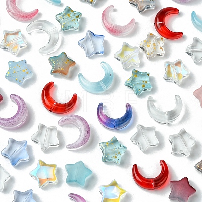 54Pcs Handmade Lampwork Beads and Glass Bead Sets LAMP-FS0001-14-1