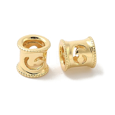 Brass European Beads KK-B166-01G-6-1