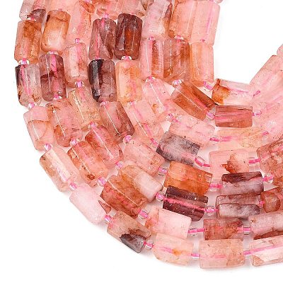 Natural Hematoid Quartz/Ferruginous Quartz  Beads Strands G-H352-A01-04-1