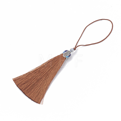 Nylon Tassel Big Pendant Decorations X-AJEW-N024-14-1