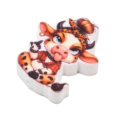 Printed Silicone Beads SL-CBADDB1-08C-1