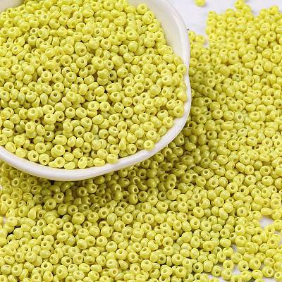 8/0 Baking Paint Glass Seed Beads SEED-M012-02A-48-1