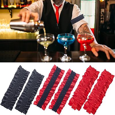 6 Pairs 3 Colors Polyester Elastic Garters DIY-CA0004-91-1