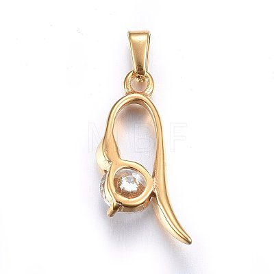 Cubic Zirconia Pendants STAS-P216-07G-1