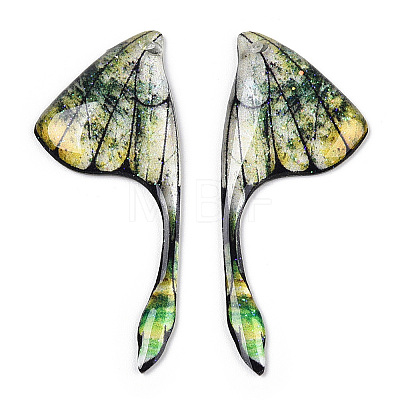 Epoxy Resin Wing Pendants RESI-TAC0021-96C-1