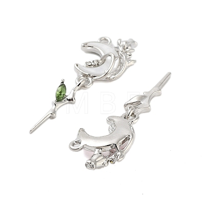 Rack Plating Alloy Rhinestone Pendants FIND-Z054-19P-1