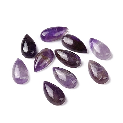 Natural Amethyst Cabochons G-P384-M02-1