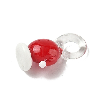 Christmas Handmade Lampwork Pendants LAMP-L081-01F-1
