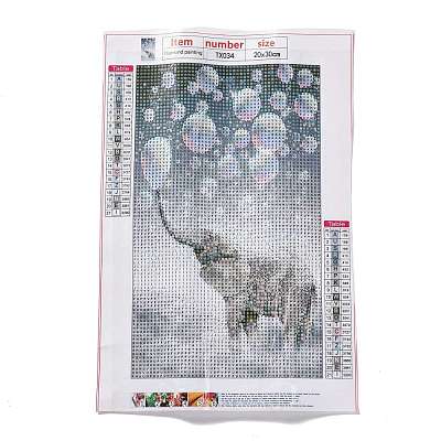 5D DIY Diamond Painting Animals Canvas Kits DIY-C004-17-1