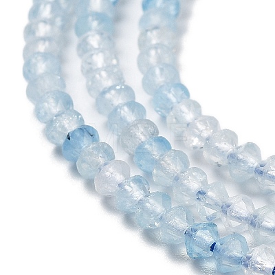 Natural Aquamarine Beads Strands G-J400-B01-01-1