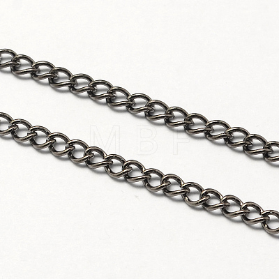 Vintage Iron Twisted Chain Necklace Making for Pocket Watches Design CH-R062-B-1