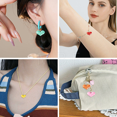 50Pcs Baking Paint Acrylic Pendants OACR-TA0004-83B-1