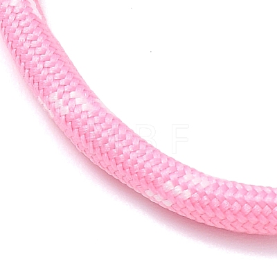 Ployester Core-Wrapped Round Cord Necklace Making KK-CBACFA2-03G-18-1
