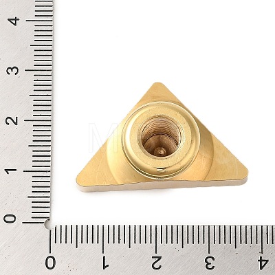 Golden Plated Triangle Shaped Wax Seal Brass Stamp Head STAM-K001-04G-07-1