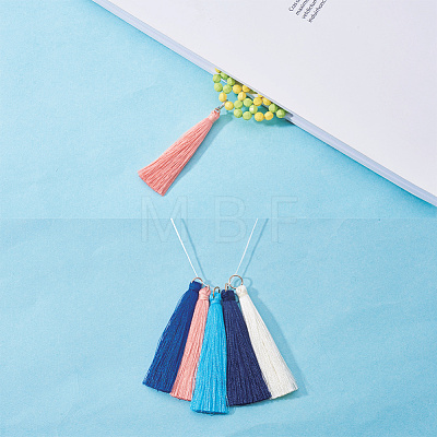  Nylon Thread Tassel Pendants Decoration FIND-NB0001-03-1