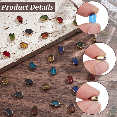 70Pcs 14 Bags 7 Colors Glass Beads GLAA-SC0003-38-1