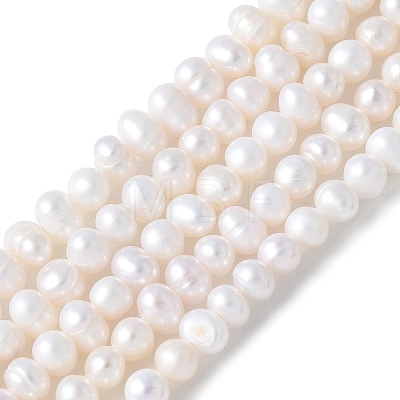 Natural Cultured Freshwater Pearl Beads Strands PEAR-I007-07N-04A-1