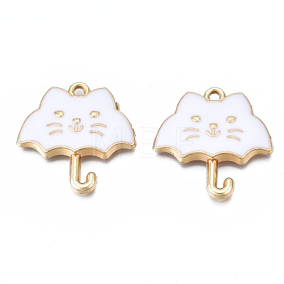 Rack Plating Alloy Enamel Pendants ENAM-T011-191E-1