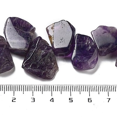 Natural Amethyst Beads Strands G-P528-K09-01-1