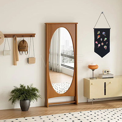 2Pcs Cotton Wall Hanging Brooch Organizer Storage AJEW-CP0010-43A-1