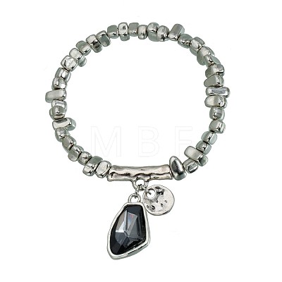 Alloy & CCB Plastic & Glass Charm Bracelets FS-WG68853-02-1