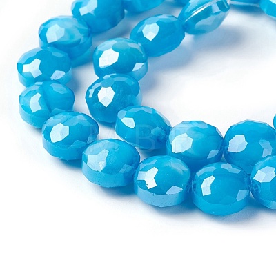 Electroplate Glass Beads Strands EGLA-J106A-M-1