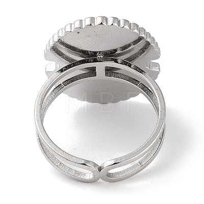Ion Plating(IP) 304 Stainless Steel Ring RJEW-B059-07P-1