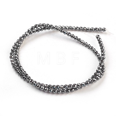 Non-Magnetic Synthetic Hematite Beads Strands HEMA-3D-1