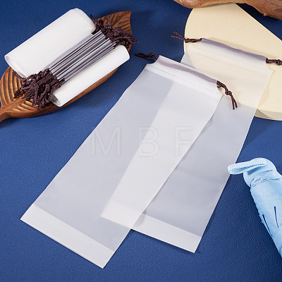Rectangle Plastic Drawstring Pouches ABAG-TAC0013-25-1