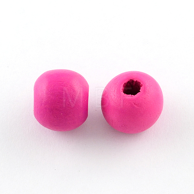 Dyed Natural Wood Beads WOOD-R249-045-1