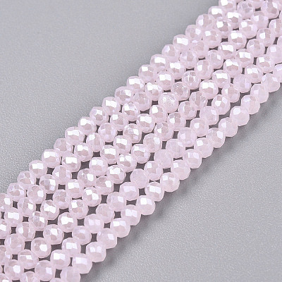 Electroplate Glass Beads Strands EGLA-A044-J1mm-A02-1