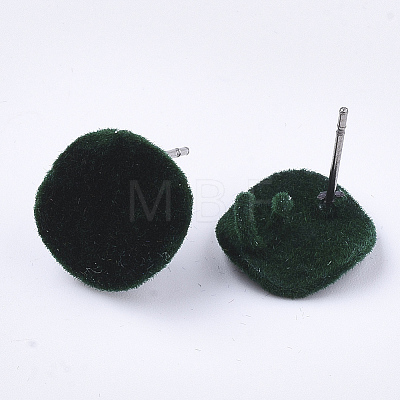Flocky Iron Stud Earring Findings IFIN-S704-34B-1