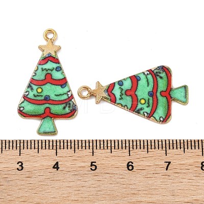 Christmas Theme Rack Plating Alloy Pendants FIND-M020-02G-G-1