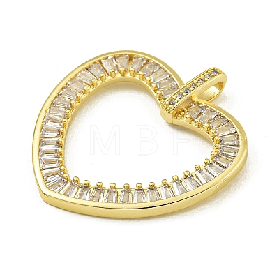 Rack Plating Brass Pave Cubic Zirconia Pendants KK-U029-10G-04-1