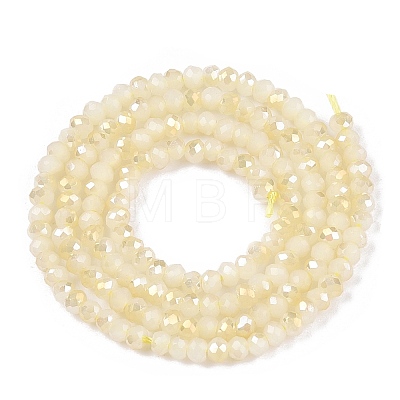 Electroplate Glass Beads Strands EGLA-T021-03M-1