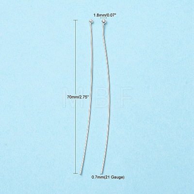 100Pcs Brass Ball Head Pins KK-YW0002-42S-1