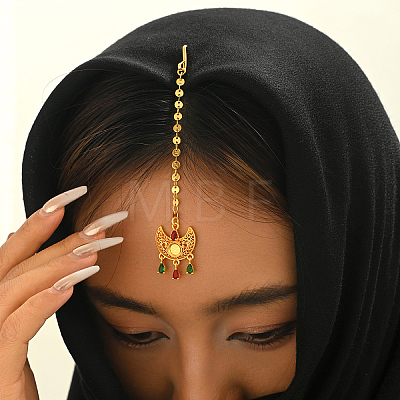 Brass Hair Bobby Pins Indian Forehead Chains KX6890-1