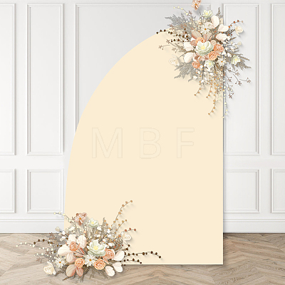 Cloth D-shaped Arch Backdrop Cover for Birthday Party Wedding Baby Shower Decorations DIY-WH20079-043C-1
