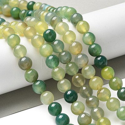 Natural Agate Beads Strands G-NH0001-G11-01-1