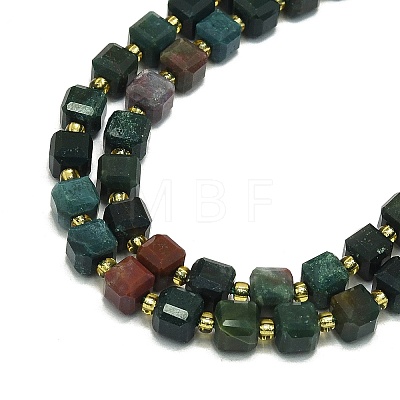 Natural Bloodstone Beads Strand G-I376-D74-01-1