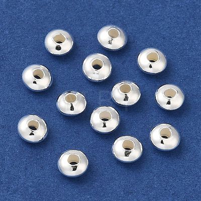 925 Sterling Silver Spacer Beads STER-K021-03S-4mm-1