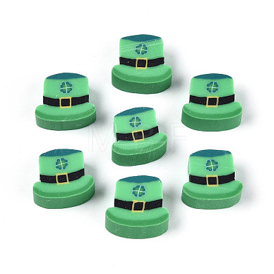 Saint Patrick's Day Handmade Polymer Clay Beads CLAY-T023-21-1