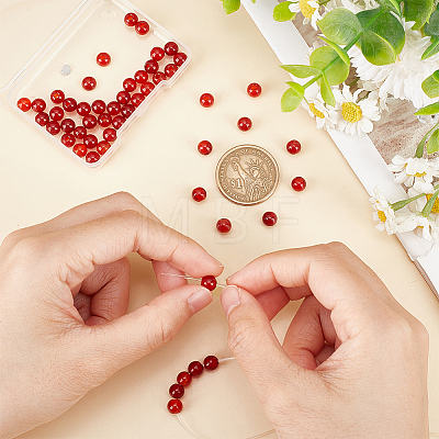 Olycraft Natural Carnelian Beads G-OC0003-90-1