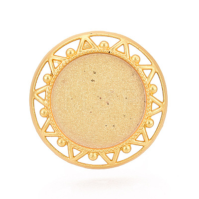 Adjustable Alloy & Iron Bezel Cup Ring Base with Rotatable Tray MAK-T012-12G-1