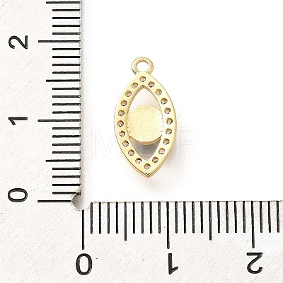 Brass Micro Pave Cubic Zirconia Pendants KK-U048-04G-01-1