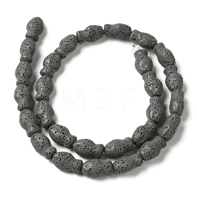 Natural Lava Rock Beads Strands G-U007-01A-1